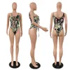 2019 Nowe kobiety seksowne letnie kwiatowe druk plaża xlong płaszcz Top koronkowy Bodysuit Bodysuit dwuczęściowy stroje DRO8080626