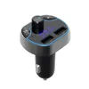 T24 CARICABATTERIE DA AUTO Trasmettitore FM Bluetooth Wireless 2 USB 5V 3.1A Kit vivavoce veloce Lettore LCD Mp3