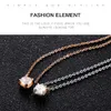 2020 z1352 new stainless steel women039s necklace with diamond necklace women039s short collarbone Chain Necklace Gift8882255