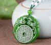 Xinjiang Hetian jade jadéite antique double face jade phénix pendentif collier femme deviendra un pendentif phénix