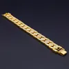 Cuban Link Bracelet for Mens Tops品質ポップクラブアクセサリーアイスアウトヒップホップブレスレットゴールドシルバーメッキバングルジルコンチェーン