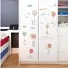 Cartoon diy super cute balloon rabbit wall sticker for kids room birds cloud decor furniture wardrobe bedroom living room decal