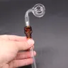 Tubi per fumo d'acqua con bruciatore a nafta da 6 pollici Manico con narghilè a forma di teschio Bong da 14 cm di lunghezza Dab Rig