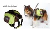 Foldbar Pet Sadel Bag Callapsible Dog ryggsäck Utomhus Waterproof Hound Travel Camping vandringshund Back Pack för stora hundar 5PCSLO5544901