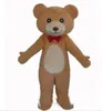 2018 Fabbrica diretta cravatta rossa orsacchiotto costume orsacchiotto costume mascotte peluche orsacchiotto costume232S