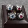 Mannen vintage draak klauw kwade oog schedel ring imiteren roestvrij staal biker ringen duivel oogbol Halloween partij rekwisieten mannelijke sieraden 6 stijl