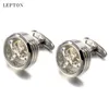 Alta Qualidade Movimento Tourbillon Cufflinks para Mens Noivo de Noivo Mecânica Steampunk Gear Cufflinks Relojes Gemelos T190701