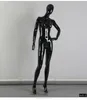 Manichino alla moda di migliore qualità per tutto il corpo Manichino femminile nero Modello femminile in fibra di vetro Vendita diretta in fabbrica