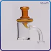 domeless nail Quartz banger 4mm thick male female polished joint quartz nails banger 90 degree 14 quarts banger carb cap