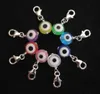 Mixed Color Plastic Demon Eye Clip On Charms Pendants For Bracelet Keychain Jewelry Fashion Findings Gothic Handmade Accessories Gift 20PCS