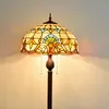 Tiffany Stained Glass Floor Lampa Barock Creative Coffee Hall Hotell Sovrum Vardagsrum Studie TF027