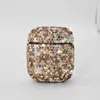 Apple Airpodsアクセサリー用の豪華なキラキラダイヤモンド装飾ケースワイヤレスBluetoothイヤホン保護カバーバッグシェル7817811