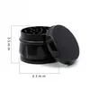 Drum type Herb Smoking Grinder 4 Layers 63mm Metal Zinc Alloy Tobacco Herbal Grinders WithWithout Sharpstone LOGO7606564