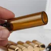 Bijvulbare amber 3 ml 5 ml 10 ml rol op flessen voor geur parfum etherische oliefles met stalen metalen roller bal JXW518