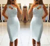 New Designer Cheap One Shoulder Mermaid Cocktail Party Dresses Satin Lace Short Prom Dresses Special Occasion Dresses Graduation Dress