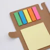 Kraft Paper Buckle Note Note Office Office Note Note Combination ملصق الراحة مع القلم