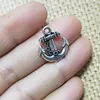 argento Skull Anchor Antico 14 orecchino dell'annata della collana del pendente di stile / braccialetto di fascino degli accessori dei monili 80pcs / lot