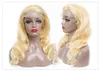 Body Wave 613 Blonde Lace Front Wigs PrePlucked Brazilian Virgin Synthetic lace front Wigs For Black Women 150% 180% Density