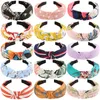 New fabric headband Women's wide-brimmed face wash hair band Cross knotted multicolor headband