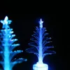 Colorido LED Fibra Óptica Luz Nocturna Decoración Lámpara de Luz Mini Árbol de Navidad