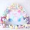 100pcs Macaron Candy Renkli Parti Balonları Dekorasyon Pastel Lateks Balon Festivali Düğün Etkinliği Malzemeleri Oda Süslemeleri 10 In2136278