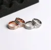 Titanium Stainless Steel Rings for Women Men jewelry Cubic Zirconia Rose Gold Silver Rings with CZ Diamond Crystal