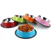 dog bowls Stainless Steel Puppy Dog Feeder Feeding Food Water Dish Bowl Pet Dogs Cat New dog bowl stainless steel