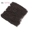 Bomba Twist Braiding Włosy Ombre Hair Extensions Dark Brown Pre Przemieniony 14 "Syntetyczny Jamajski Odbicie Fluffy Bomb Twist Crochet Braids Women