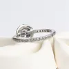 Neuer klassischer Eternity-Ring, luxuriöser Designer-925-Sterlingsilber-CZ-Diamant für Pandora, eleganter Damenring mit Originalverpackung, Geburtstagsgeschenk