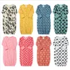 Nyfödda sovsäckar tecknad pyjamas bil djur tryckta baby nattklassar ins spädbarn mjuka swaddles vårhöst natthögskolor wraps 9-18m B6369