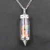 qimoshi Reiki Healing Crystal Ciondolo Bottiglia dei desideri Collana con catena maglione Ciondolo Lady Collana con personalità dal temperamento selvaggio