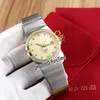 New 123 25 35 20 58 001 Two Tone Yellow Gold Diamond Bezel Gold Dial Miyota 8215 Automatic Mens Watch Stainless Steel Watches Pure295T