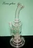 2020 seed of life perc copy Bong in vetro Torus funziona incycler piattaforme petrolifere dab rig fumare tubi dell'acqua madri logo opzionale narghilè con giunto da 14,4 mm