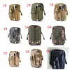 Waterproof Tactical Waist Bag Camouflage Belt Waist Bag Military Fanny Pack Outdoor Sport Hiking Waist Pouch For Flashlight Phone XD22407