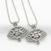 Pendentif Cage de perles de crabe en argent plaqué argent, 10 pièces, diffuseur de perles, médaillons, parfum, huile essentielle, collier, bijoux, breloques