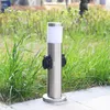 Stainless Steel Outdoor Power Sockets Outlet Garden Lawn LED Post Light 40cm Height290R