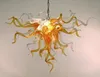 Gold Clear Chandelier Modern Pendant Lamp Small Hand Blown Glass LED Chandelier Light Cheap Arabia Chandelier for Kitchen Art Decoration