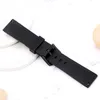 Watch Accessory Blue/Red/Yellow 20/22/24mm Rubber Band Silicone Wrist Strap Straight Ends Waterproof Replacement Bracelet Pin Buckle