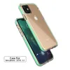 Pour iPhone 11 2019 XS MAX XR X Étui de téléphone portable en TPU transparent bicolore Couverture antichoc pour Samsung Note 10 S10 Plus