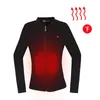 Electric Heating Clothes Heated Shirt Vest USB Heating Intelligent Plus Velvet Jacket Thermal Underwear Top for Women Men