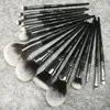 Sywinas 15pcs pinceaux de maquillage professionnels ensemble mélange fond de teint fard à paupières cosmétiques contour pinceaux de maquillage.