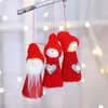 Christmas Decorations 3Pcs/Set Santa Claus Snowman Hanging Ornaments Pine Cone Xmas Tree Window Pendant Doll party kids gifts DHL WX9-1653