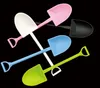 6000pcs/lot Disposable Potted Ice Cream Scoop Shovel Small Potted Flower Pot Cake Spoon 5 colors Free Shipping