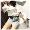 New Arrival Płomień Wzór Fanny Pack Torba Pas Torba z Flaring Płomień Plażowe Torebki Torebki Plenerowe PU torby 2 kolory