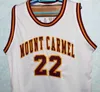 Donovan McNabb #22 Mount Carmel High School Retro Basketball Jersey Mens ed Custom Number Name Jerseys