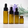 Flacon vide compte-gouttes d'huile essentielle 5 ml 10 ml 15 ml 20 ml récipient en verre ambré vide pour échantillon E liquide