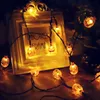 Decoração à prova d 'água Luz Solar Corda Ao Ar Livre 30LED Abóbora Careta Halloween Jardim Paisagem Lanterna Decorativa Decoração de festa Ao Ar Livre