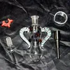 Colorful Nectar Collector Kits Hookahs for Water Pipes Smoking with Titanium Nail Dab Straw Mini Nector Collectors Wax Dab Rigs