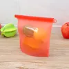 Bolsas de silicona reutilizables de 1000ml, bolsas frescas al vacío para alimentos, envolturas para refrigerador, contenedor de almacenamiento, bolsas a prueba de olores