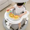 Baby Walker with 6 Mute Rotating Wheels Anti Rollover Multifunctional Child Walker Seat Walking Aid Assistant Toy018M3429231